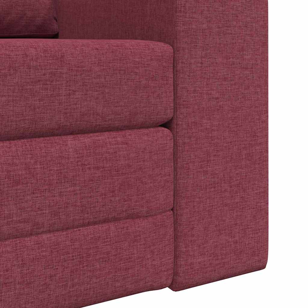 Sofa Bed Wine red 98 x 71 x 83 cm Fabric